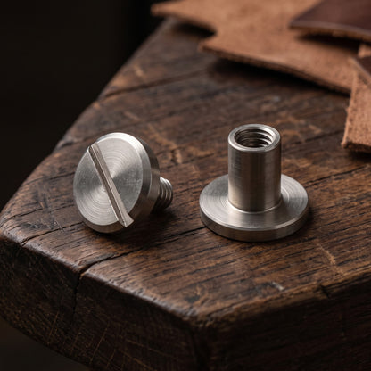 Rivets à vis 10/6 mm - argentés