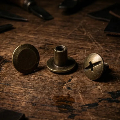 Rivets à vis 10/6mm - marron - or antique – CraftPoint