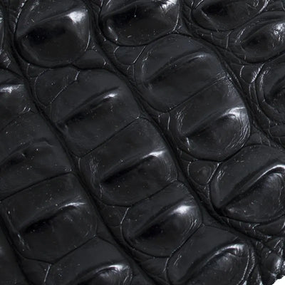 Cuir de crocodile - hornback backstrap - noir – CraftPoint